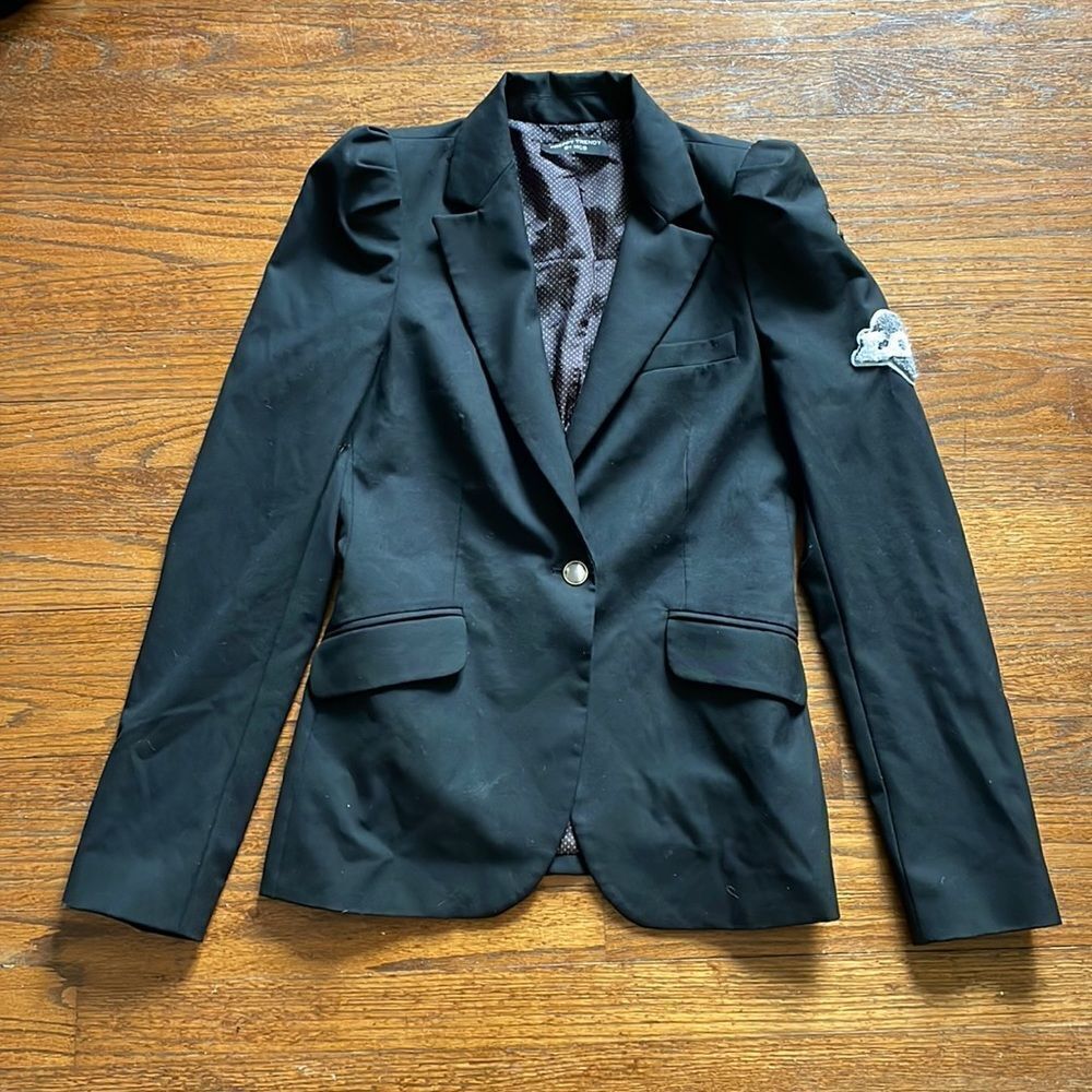 Preppy Trendy by MCS “Goals Heels Lipstick And Chanel” Black Blazer